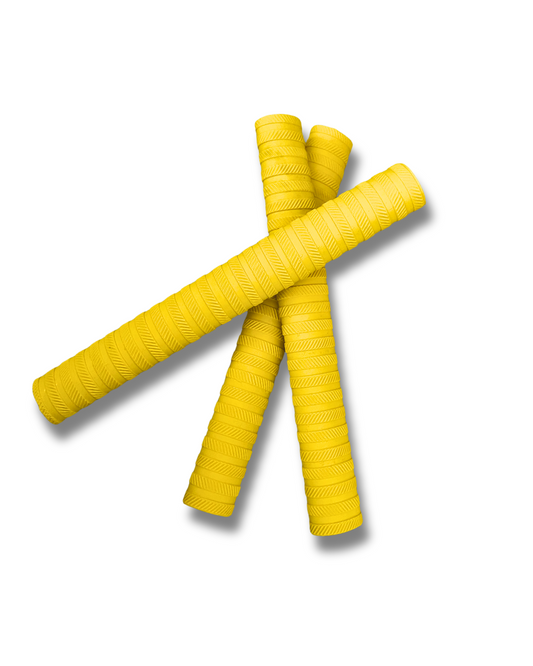 Yellow Players Matrix Cricket Bat Grip x3 pack