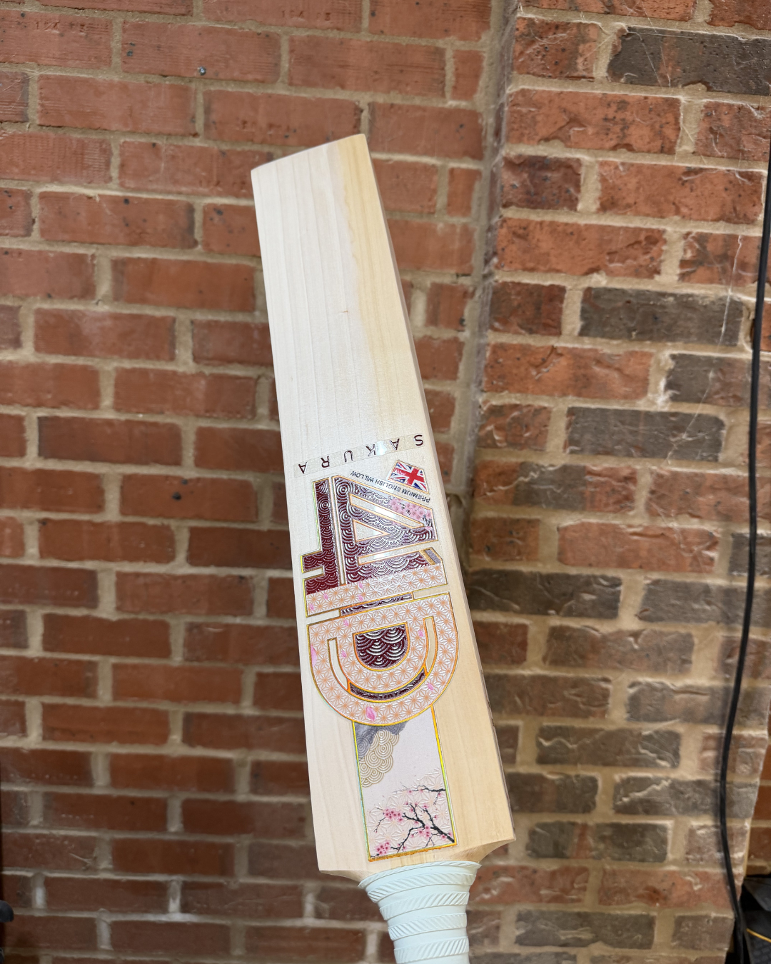 4D Cricket Sakura Cricket Bat Sticker Set