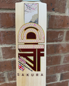 4D Cricket Sakura Cricket Bat Sticker Set