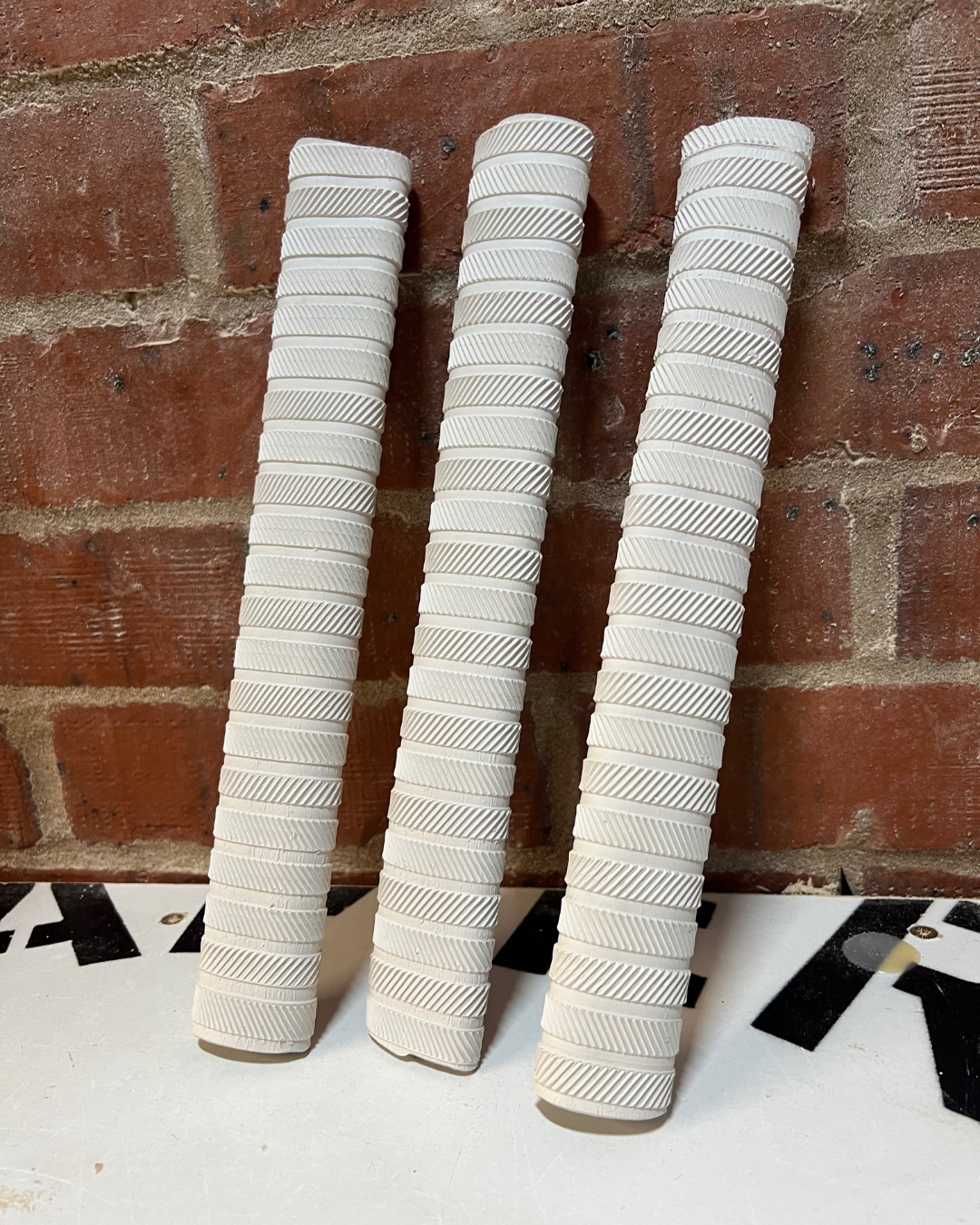 White Players Matrix Cricket Bat Grip x3 pack