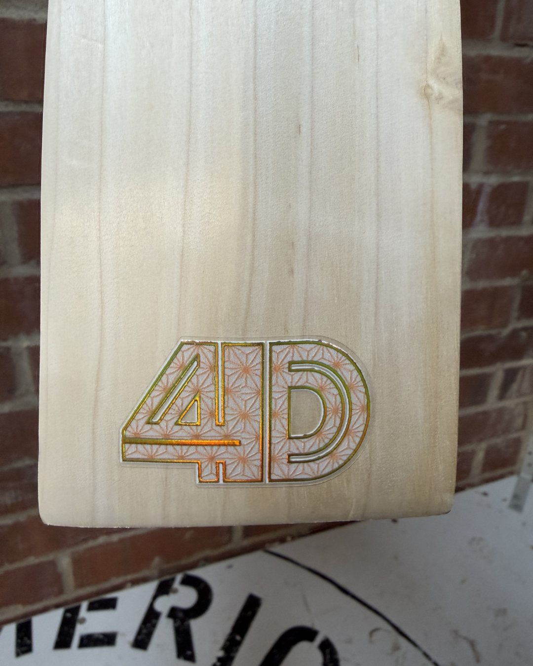 4D Cricket Sakura Cricket Bat Sticker Set
