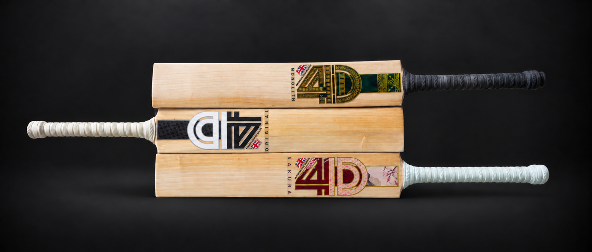 4D Cricket English willow cricket bats hero banner