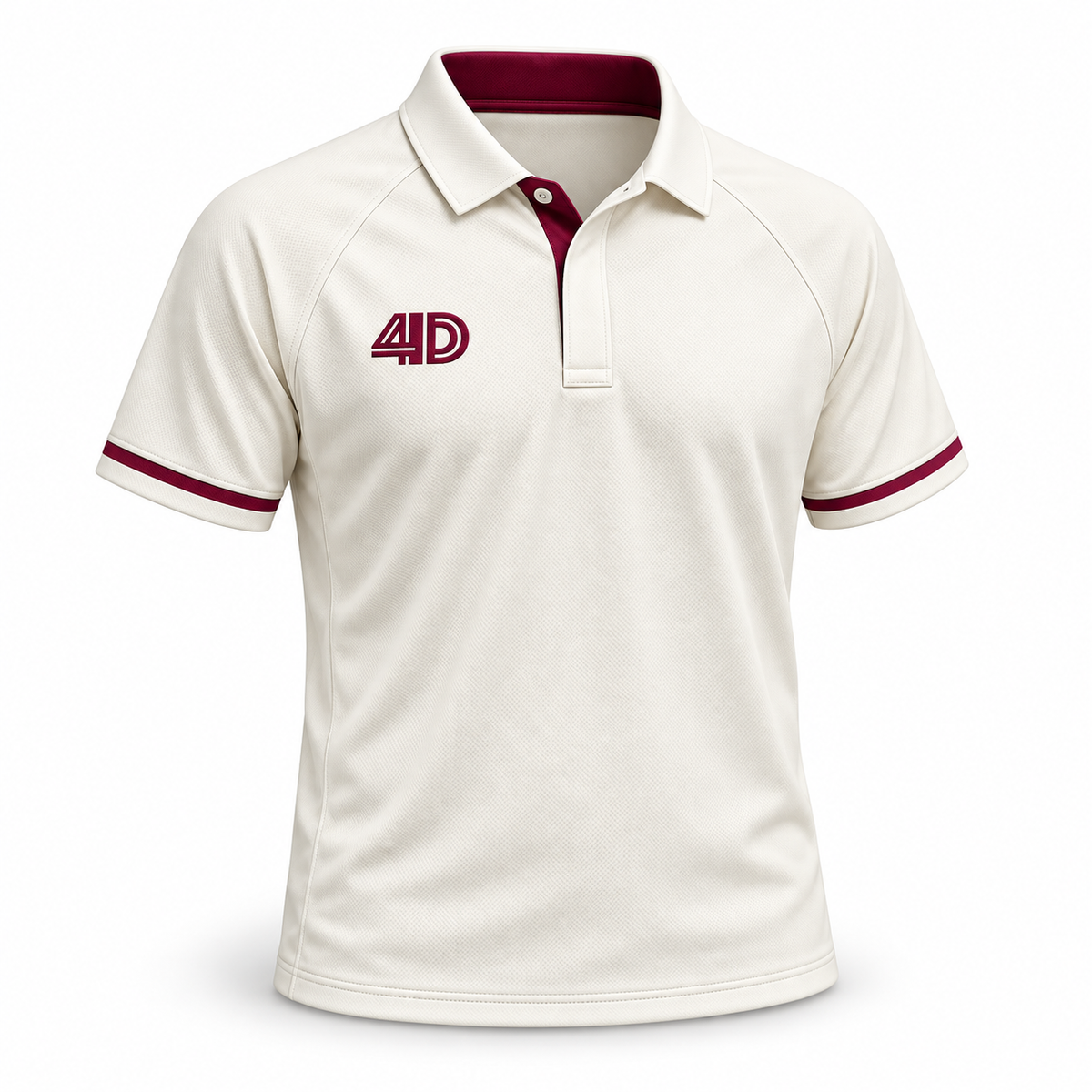 Custom Cricket White Short Sleeve Playing Shirt