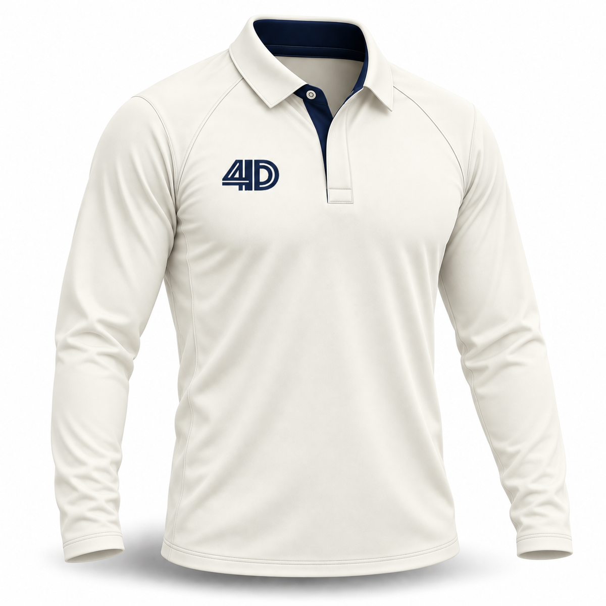 Custom Cricket White Long Sleeve Playing Shirt
