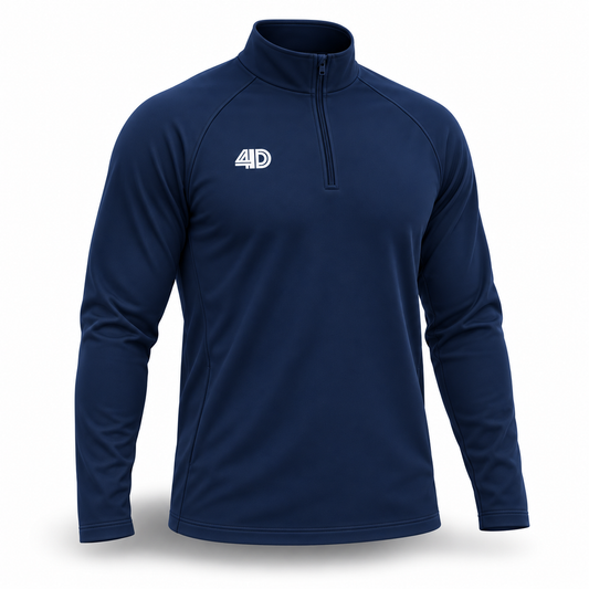Custom Cricket Training Quarter-Zip – product view 1