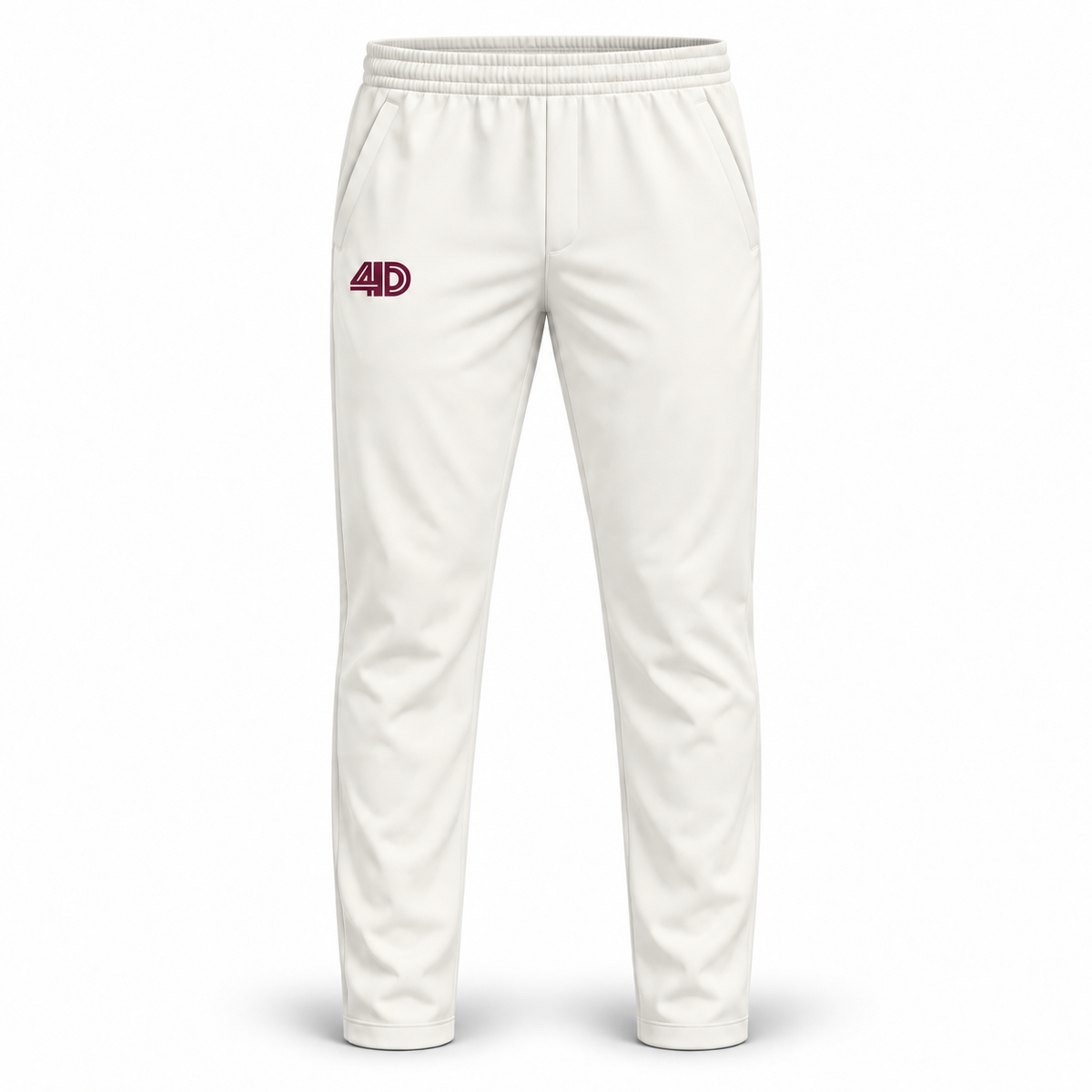 Custom Cricket White Playing Trousers