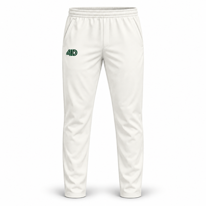 Custom Cricket White Playing Trousers – product view 2